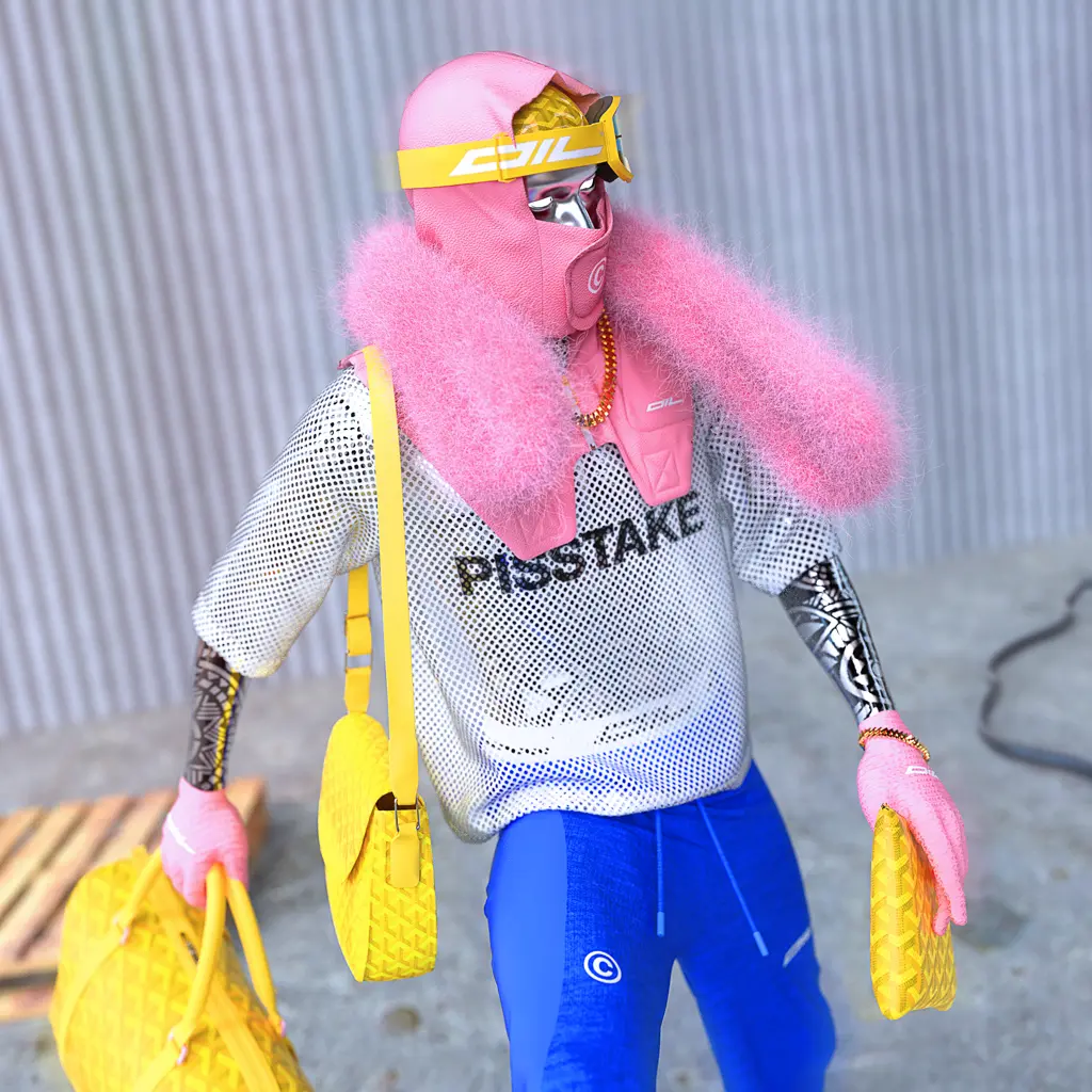 OILWEAR Mod Hood Pink x Yellow 003.webp